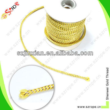 braided craft cord/round braided cord/metallic braided cord